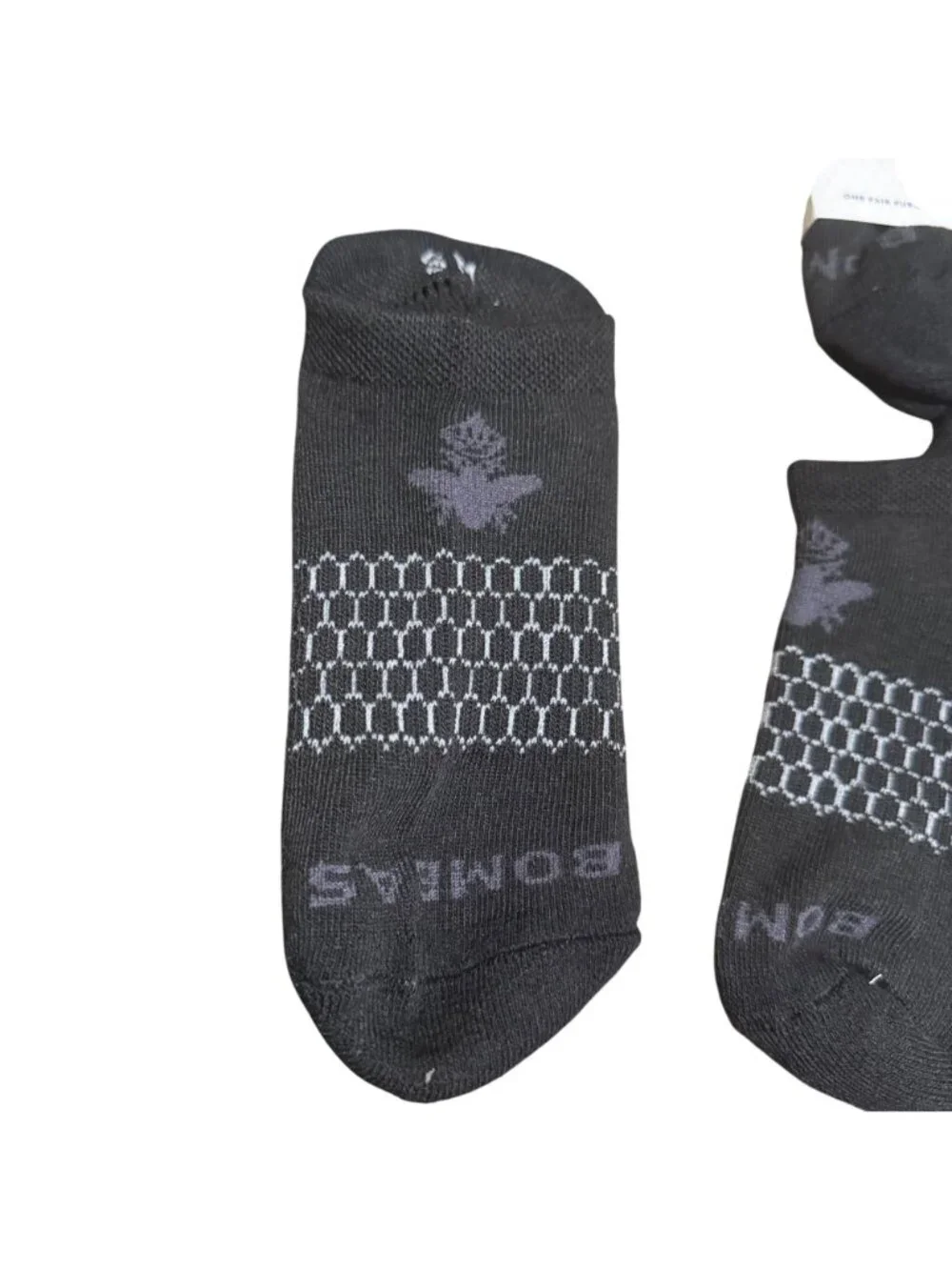 Bombas ankle Sock tech 5-Pack Black size Small honeycomb blister tab performance